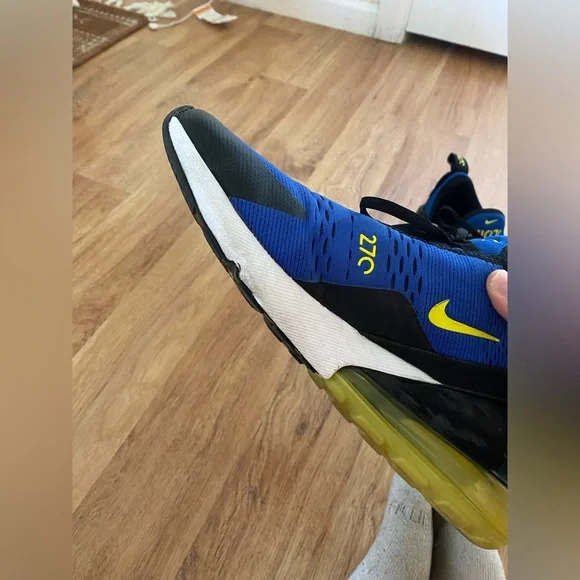 Men’s Nike Air Max 270 Blue and Black - Picture 5 of 9